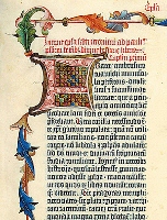 Page from Gutenberg's Bible, c. 1455.